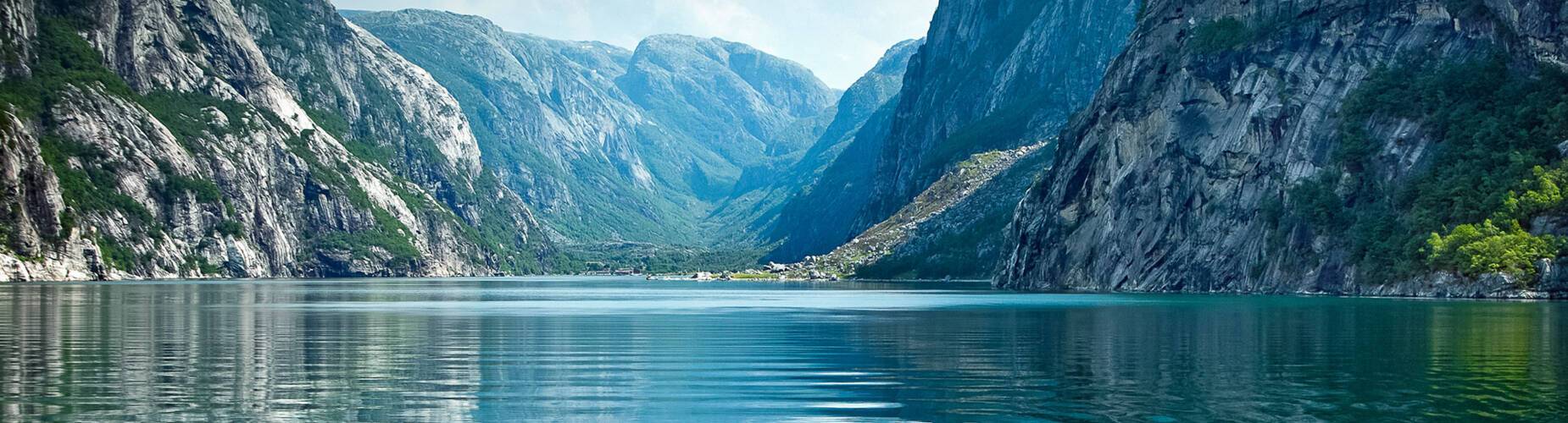 Clear blue waters of Norway