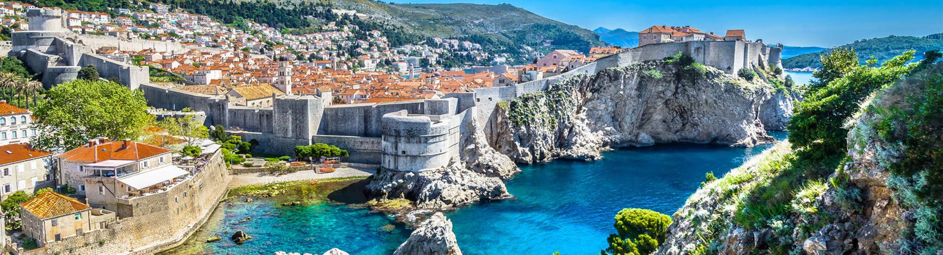 A panoramic view of Dubrovnik