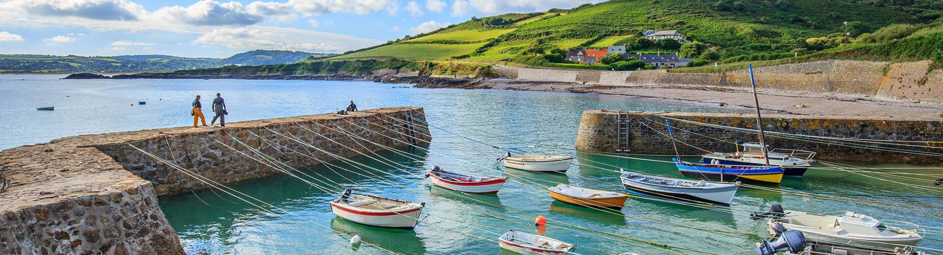 A view of Port Racine in Cherbourg
