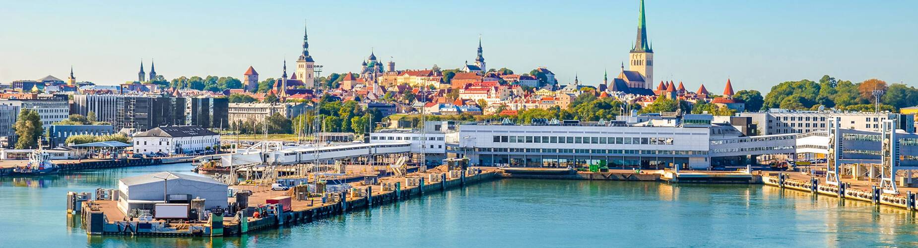 Panoramic cityscape of Tallinn