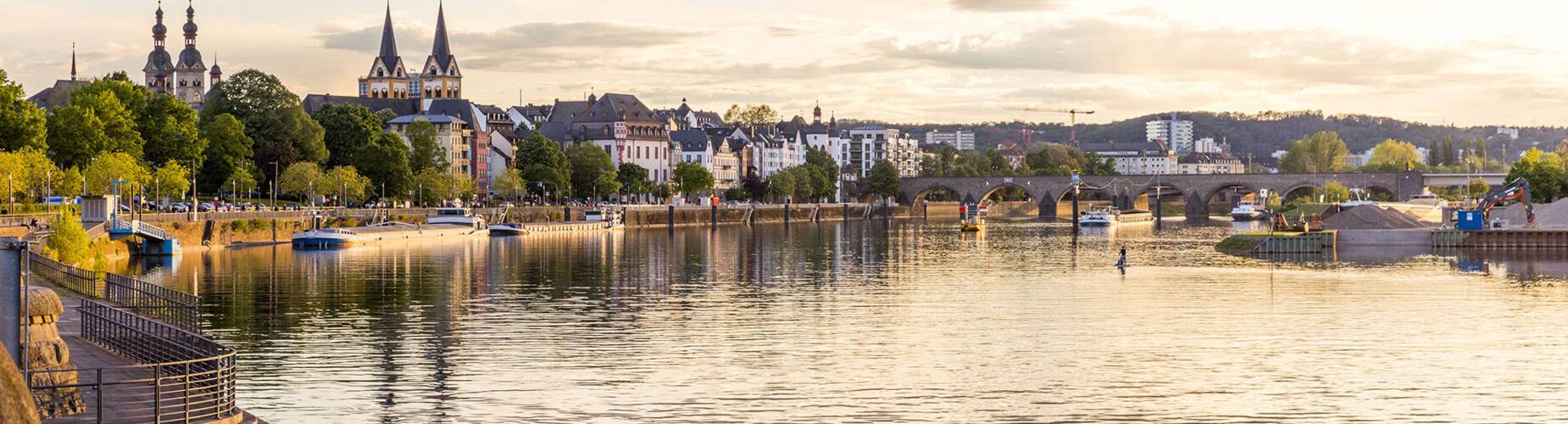 A panoramic view of Koblenz