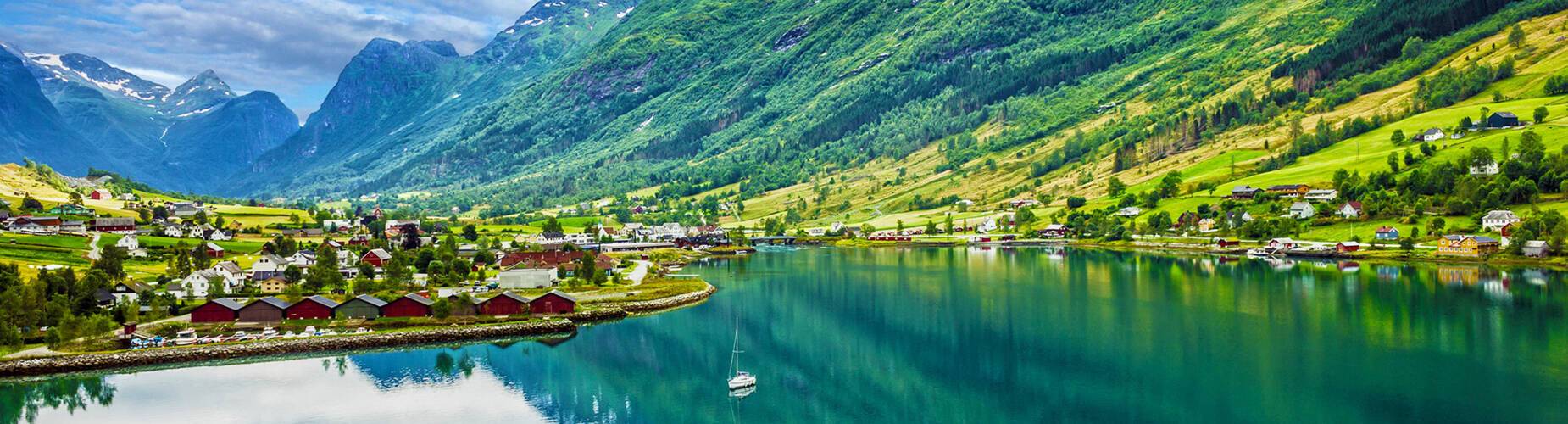 Mountain landscape in Olden
