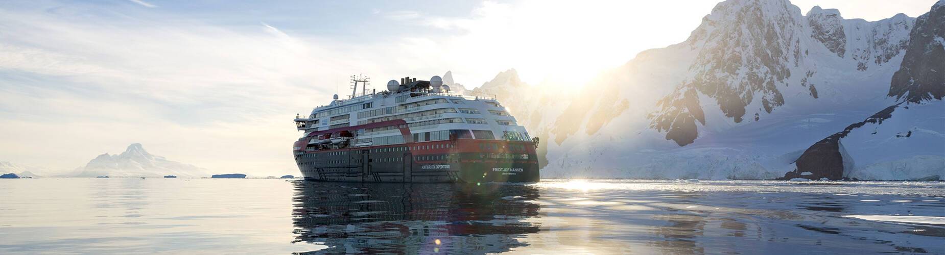 MS Fridtjof Nansen in the Lemaire Channel, Antarctica