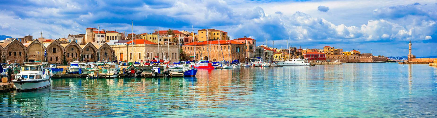 A panoramic view of Chania