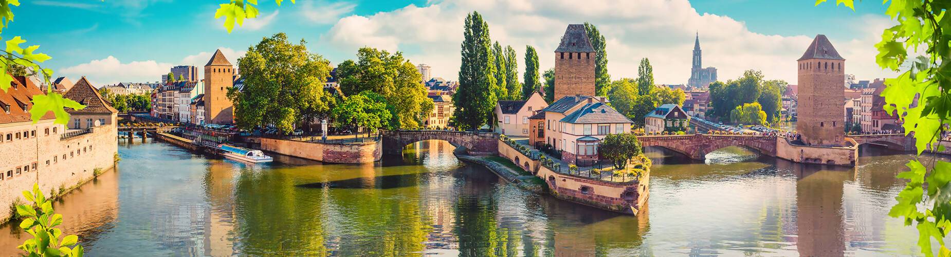 A panoramic view of Strasbourg
