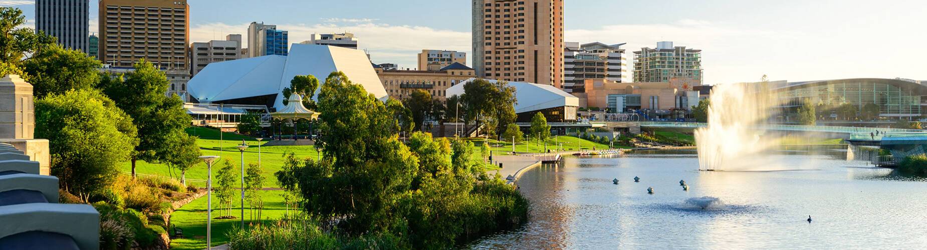 A panoramic view of Adelaide