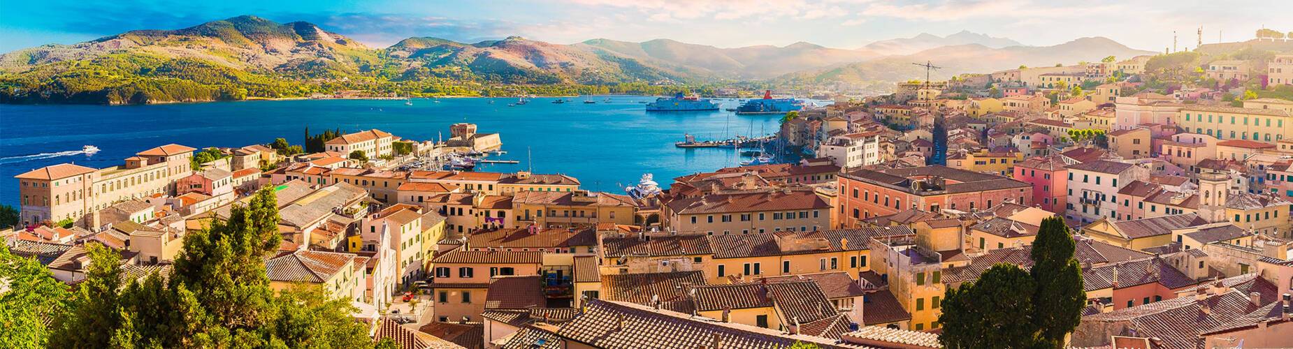A panoramic view of Portoferraio