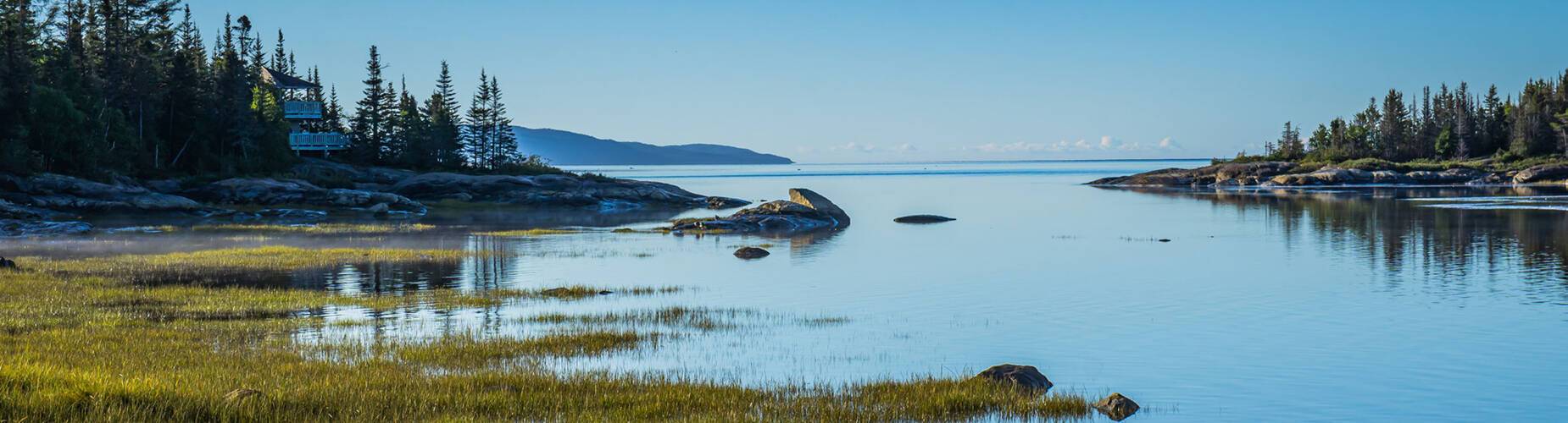The view from Sept-Iles bay