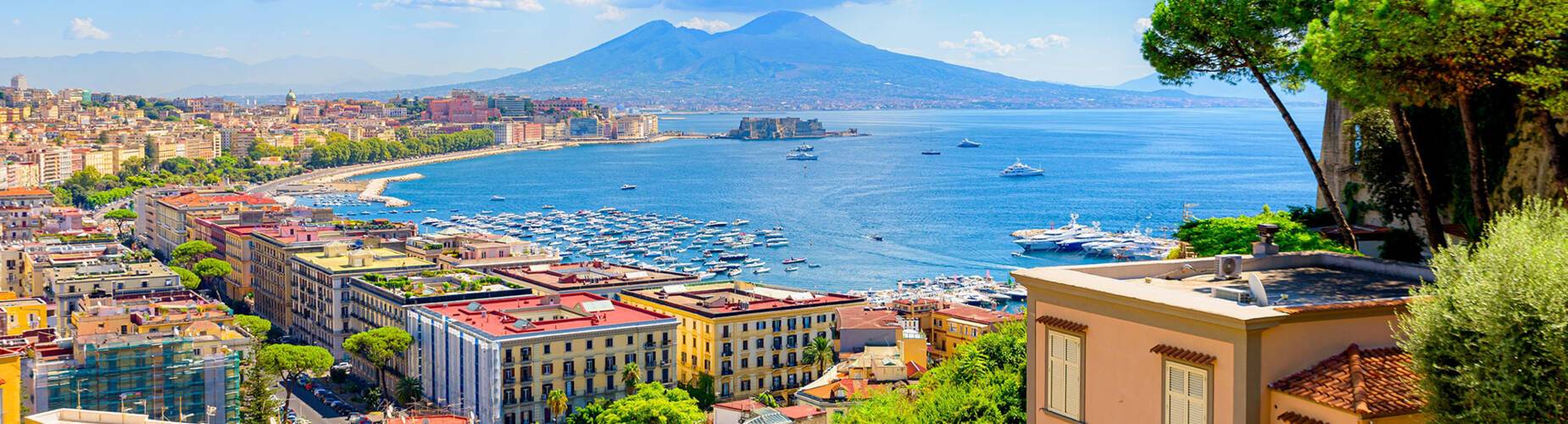 A panoramic view of Naples