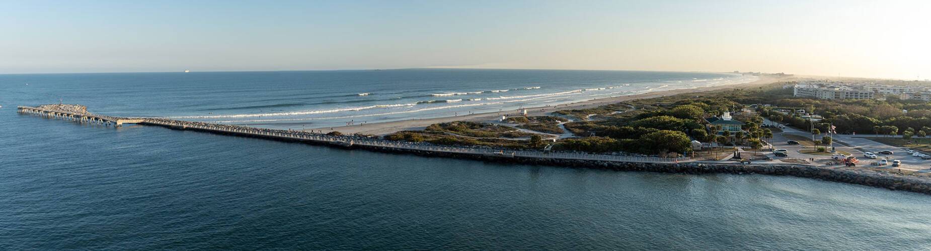 The jetty park at Port Canaveral