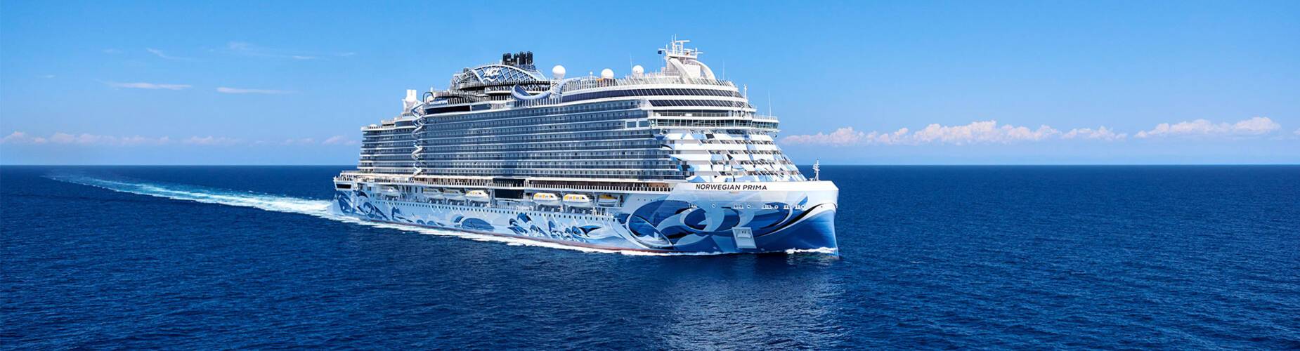 Norwegian Prima at sea