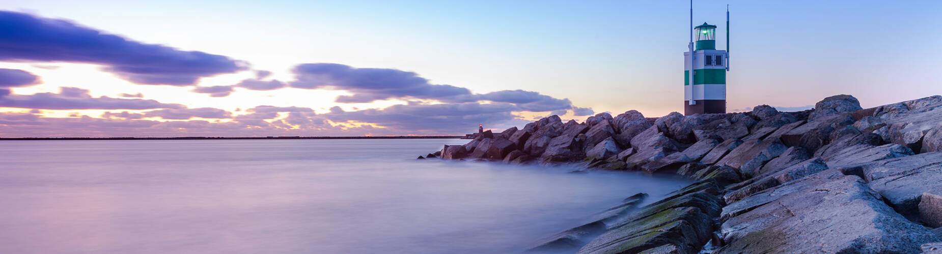 Sunset at Ijmuiden southern pier