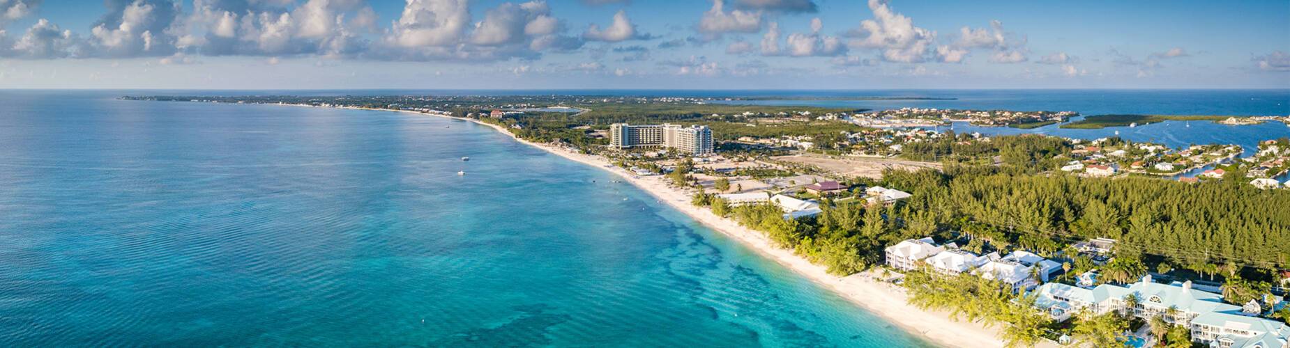 A panoramic view of the Cayman Islands