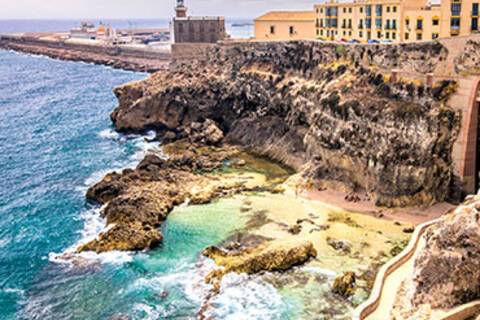 The city walls of Melilla