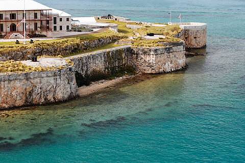 A panoramic view of Royal Naval Dockyard