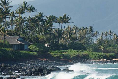 Crashing Waves at Beach near Kahului, Maui