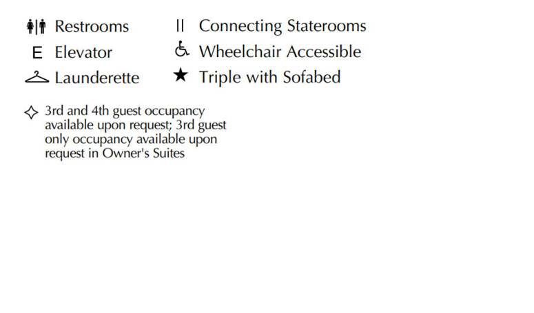 Marina deck plan legend