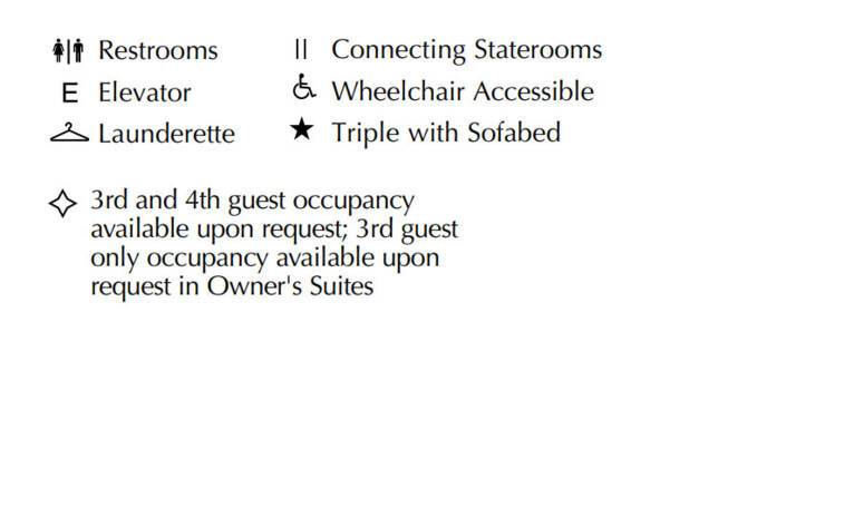 Riviera deck plan legend