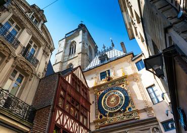 Rouen Normandy Dial Clock Timbered House