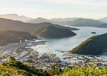 A panoramic view over Picton
