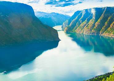 A panoramic view of Sognefjord