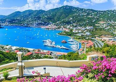 The island of St Thomas in the US Virgin Islands